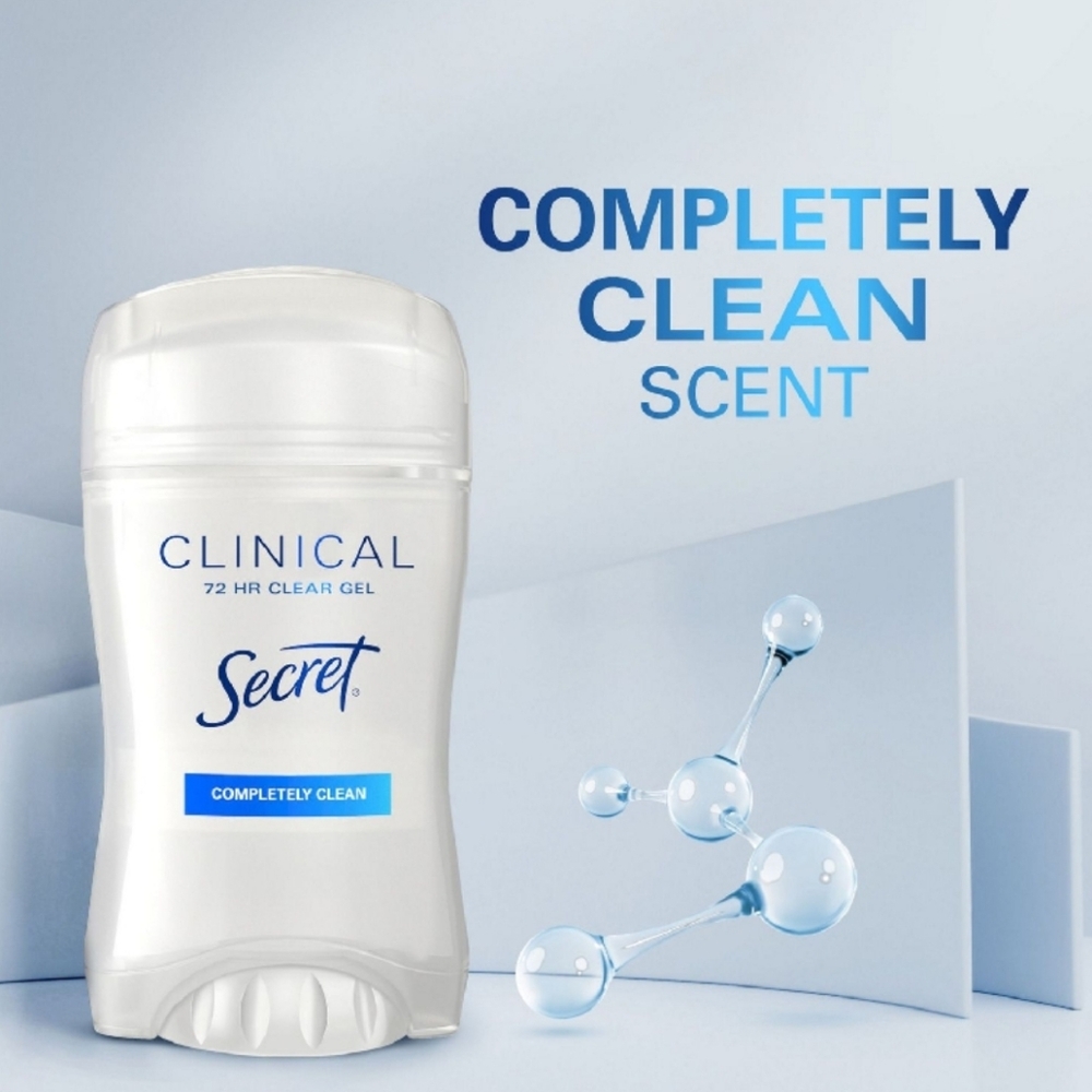 🐢2/$15 Secret Clinical Strength Clear Gel Deodorant Stick Completely Clean - Picture 14 of 16